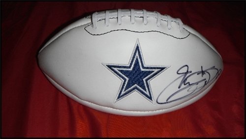 Emmitt Smith Autographed/Hand Signed Dallas Cowboys Logo Football
