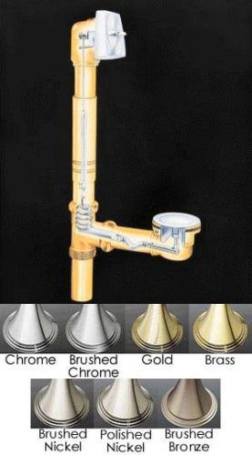 KOHLER K-7161-AF-PB Clearflo 1-1/2-Inch Adjustable Pop-Up Drain, Vibrant Polishe