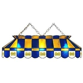 Michigan Wolverines 40 Full-size Pool Table Lamp NCAA College Athletics