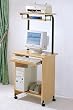 NEW COMPUTER WORKSTATION ON WHEELS W. PRINTER SHELF