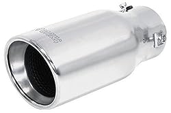 3A Racing 62-2417 Stainless Steel Truck Slant Bolt-On Exhaust Tip 3" X 8-7/8"/Fits 2" to 2 7/8" Pipe.