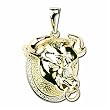 Tricolor Taurus Zodiac Charm Pendant