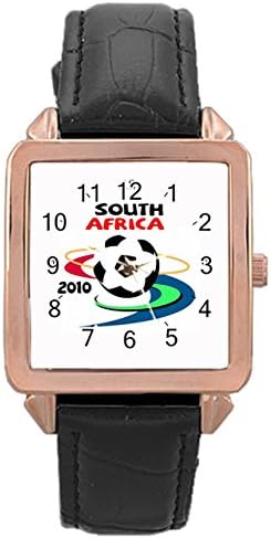 Rebble Mens Southa frica Rose Gold Leather Watch