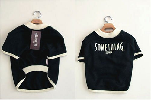 SOMETHING T-シャツ 木製ハンガー付 SS ブラック 13741