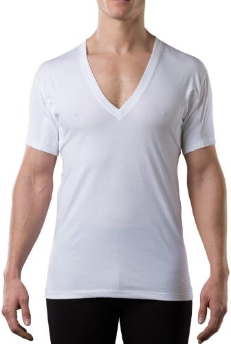 Thompson Tee Hydro-Shield Sweat Proof - Original Fit - Men's Deep V-neck Undershirt