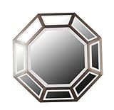 IMAGE OF Kenroy Home Saunders Wall Mirror with Antique Bronze Finish, 30-Inch Diameter