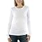 Juniors' Mossimo® Red: Long-Sleeve Crew Tissue Tee- True White