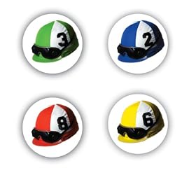 JOCKEY HAT OR CAP DRINK COASTERS PK OF 8