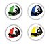 JOCKEY HAT OR CAP DRINK COASTERS PK OF 8