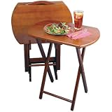 5-pc. Oversized TV Table - Walnut