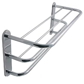3-Tier Hotel Style Towel Shelf Antique Pewter