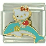 Animal Cat Hello Kitty Dolphin Licensed Italian Charms Bracelet Link
