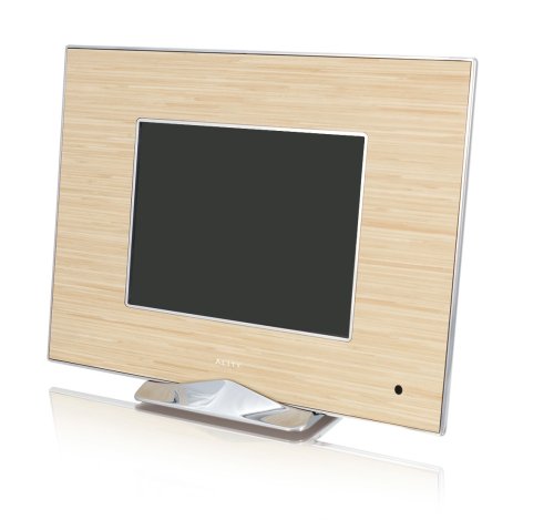 Ality AL-MP8IW Moderna 8-Inch LCD Digital Photo Frame - Irony Wood