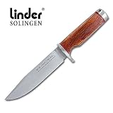 Linder Cocobola Molded Handle Hunter Knife