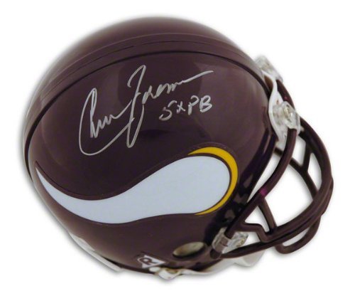 Chuck Foreman Autographed Minnesota Vikings Mini Helmet Inscribed 