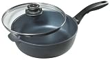 Swiss Diamond Cast-Aluminum Nonstick 3.2 Quart Saute Pan with Lid