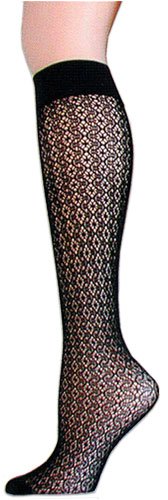 Foot Traffic's Florence Lace Knee High Length Fashion Trouser Socks