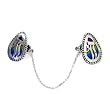 Frilled Tear-drop Chai Tallit Clips by S. Nadav (1.3")