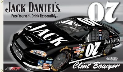 NASCAR # 07 Clint Bowyer - Jack Daniels Car 2-sided Flag with Grommets by BSI Products