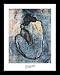 Pablo Picasso Blue Nude Girl Art Framed Poster Print - 11" X 14"
