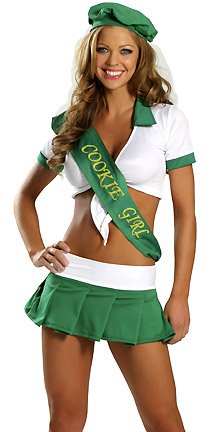 Cookie Girl - Women's Sexy Girl Scout Costume Lingerie Outfit Cookie Girl - Women's Sexy Girl Scout Costume Lingerie Outfit