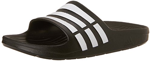 adidas Performance Kids' Duramo Slide Sandal (Toddler/Little Kid/Big Kid),Black/Running White/Black,11 M US Little Kid