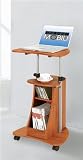 Vertico Mobile Laptop Computer Desk in Woodgrain
