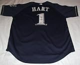 Corey Hart Autographed Milwaukee Brewers Jersey W/PROOF Picture of Corey Signing for Us