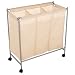 Whitney Design 07137 Silver Triple Laundry Sorter Plus