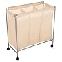 Whitney Design 07137 Silver Triple Laundry Sorter Plus