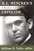 H.L. Mencken's Smart Set Criticism