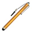 BlueMall Orange Universal Capacitive TouchScreen Stylus with 3.5mm Adapter Plug works with iPad, Hp TouchPad, iPhone 4 / 4S, Kindle fire, Touch and all capacitive Touch screen Devices - Retail Packaging