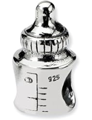 Sterling Silver Reflections Baby Bottle Bead