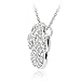 Sterling Silver CZ Paw Print Slide Pendant image 2