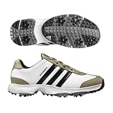 Adidas 2008 Men's University II Wide Golf Shoe - White / Khaki / Black - 738001