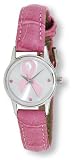 Avalon Women's Breast Cancer Awareness Pink Ribbon Silver-Tone Watch, 7385