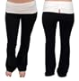 Two-Toned Roll Down Yoga Pant by Hard Tail