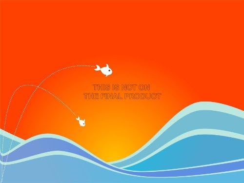 PAINTING ILLUSTRATION JUMPING FLYING FISH OCEAN WAVE ART PRINT 18 x 24 " POSTER MP3129A