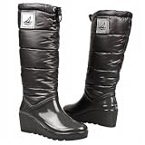 SPERRY Sydney Womens Pull On Mid Calf Waterproof Wedge Snow Boots Shoes Graphite/Silver
