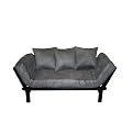 Hudson Lounger - Charcoal Suede