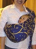 Lite-on-Shoulder Ring/pouch hybrid Baby Sling(Arabic Night)