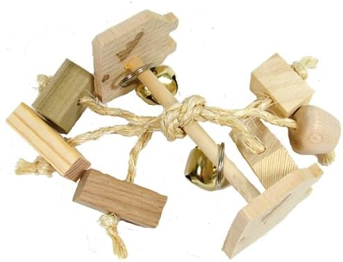 Crazy Jingle Tossing Rabbit Toy - Natural