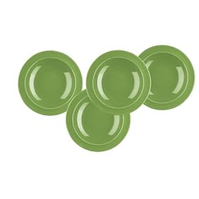 Emile Henry 9-inch Soup Pasta Bowls, Set of 4, Vert by Emile Henry