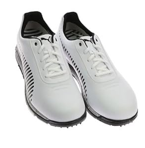 PUMA Men's Faas Grip Golf Shoe,White/Black,12 D US