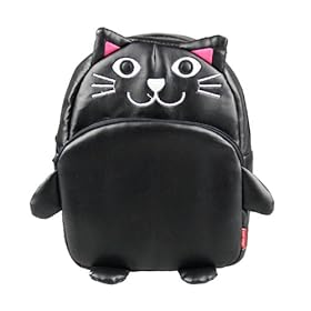  Linda Linda Black Cat Kids Bag, Little Kid Backpack, Children School Bag and Travel Bag