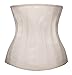 YIANNA Women's 25 Steel Boned Fat Burning Workout Waist Hourglass Cincher Trainer, YA1210-Beige-3XL
