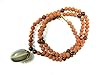 Kundalini Chakras Yoga Mala Rudraksha Brown Stone Healing Spiritual Japamala Beads 108+1 Gift Pendant