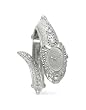 Roberto Cavalli Eva Snake Silvertone Cuff Dress Watch