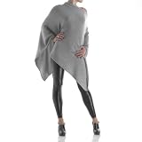 100% Cashmere Poncho - Dove Grey by Catherine Robinson