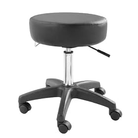 Master Massage Adjustable Rolling Stool for Massage Tables, Examination Tables, Office and Home Use